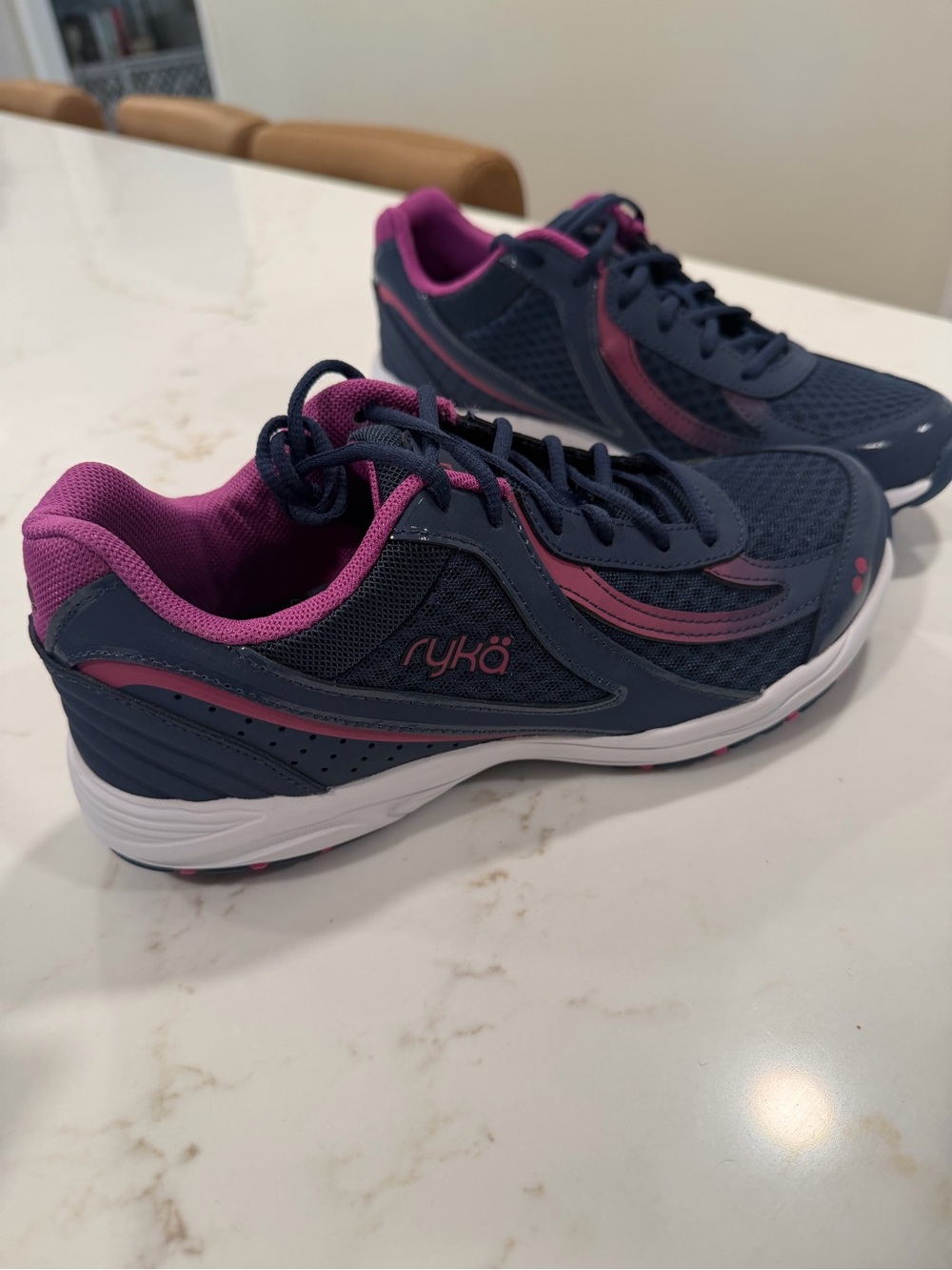 Ryka Navy and Pink Women's Walking Shoe - Dash 3
